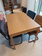 Uitschuifbare tafel, Huis en Inrichting, Ophalen, Gebruikt, Eikenhout, 50 tot 100 cm