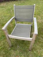 Tuinset in teak met 6 stoelen, Tuin en Terras, Ophalen, Zo goed als nieuw, Tuinset
