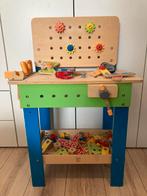 Hape werkbank + extra veel accessoires, Kinderen en Baby's, Ophalen