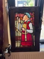 glas-in-loodraam op frame, Antiek en Kunst, Ophalen