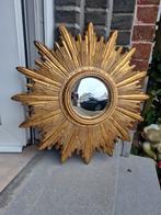 Rare miroir solaire de 55 cm avec verre miroir convexe, Enlèvement ou Envoi, Moins de 100 cm, Rond, Utilisé