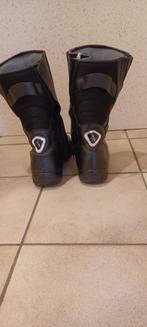 Zwarte motorlaarzen maat 44 - reflecterende strip achteraan, Motoren, Ophalen of Verzenden, Tweedehands, Dames, Laarzen