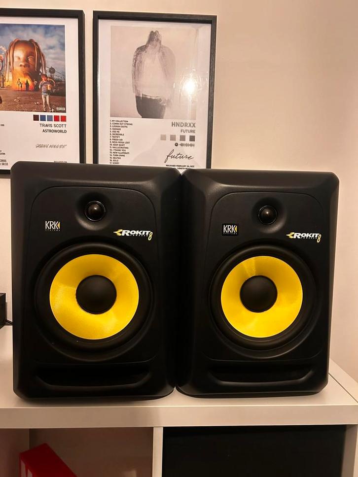 KRK Rokit 8 G3, Audio, Tv en Foto, Luidsprekerboxen, Gebruikt, Front, Rear of Stereo speakers, Overige merken, Ophalen