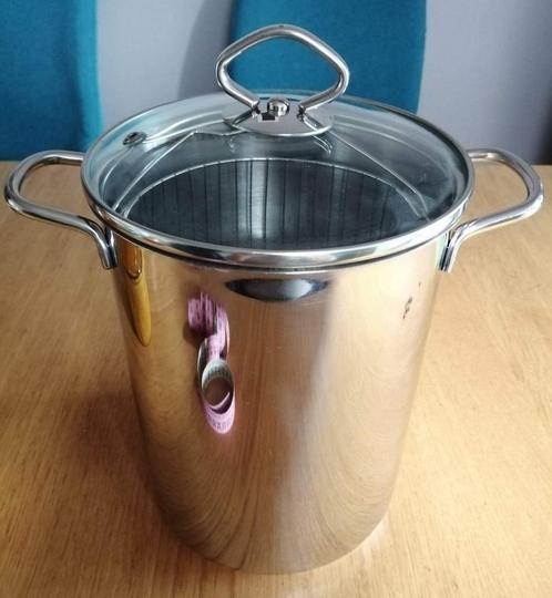 Casserole à asperge en inox ALVA, Huis en Inrichting, Keuken | Potten en Pannen, Gebruikt, Inox, Ophalen of Verzenden