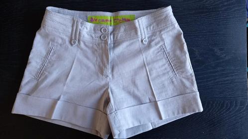 Stijlvolle nieuwe short met manchetten. Nooit gedragen., Kleding | Dames, Broeken en Pantalons, Nieuw, Maat 36 (S), Grijs, Ophalen of Verzenden