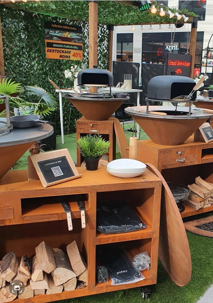 BBQ PLANCHA BRASERO ✅ 10 accesoires offert, Tuin en Terras, Houtskoolbarbecues, Nieuw, Met accessoires, Ophalen of Verzenden