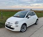 Fiat 500 1.2 / Pano dak / Navi / 1.500km! Overname mogelijk, Auto's, Euro 6, Wit, Bedrijf, Parkeersensor