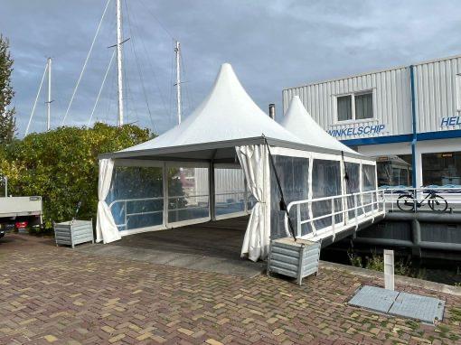 Pagodetent 5x5M te koop! 4 stuks beschikbaar feesttent, Jardin & Terrasse, Tonnelles, Comme neuf, Tente pagode, Enlèvement ou Envoi