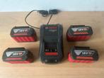 Bosch batterijen gebruik maar in goed staat plus oplader, Doe-het-zelf en Bouw, Ophalen of Verzenden, Gebruikt