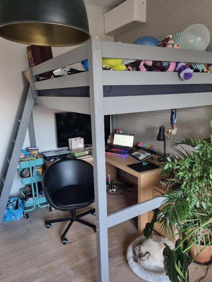 Hoogslaper, Kinderen en Baby's, Kinderkamer | Stapelbedden en Hoogslapers, Zo goed als nieuw, Hoogslaper, Ophalen