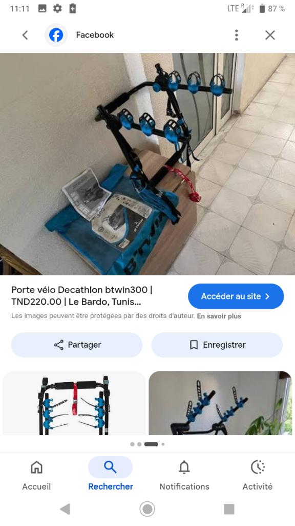 Porte velo btwin300, Enlèvement, 3 vélos ou plus, Comme neuf, Accessoire porte-vélos