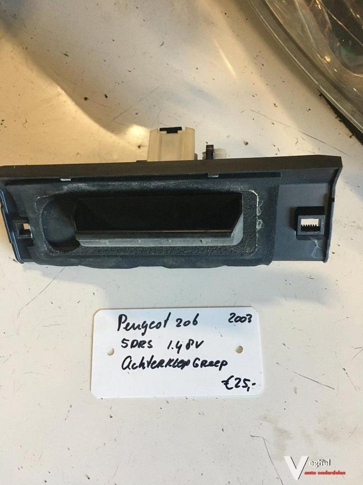 Peugeot 206   5drs  2003 Achterklep Greep, Auto-onderdelen, Carrosserie, Gebruikt, Ophalen of Verzenden