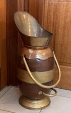 Charbonnière / Seau à charbon en cuivre et laiton, Enlèvement, Cuivre