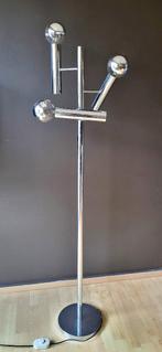 ️ ✔️Chrome-vloerlamp Italië 70', Ophalen of Verzenden, Zo goed als nieuw, Design 70', 150 tot 200 cm