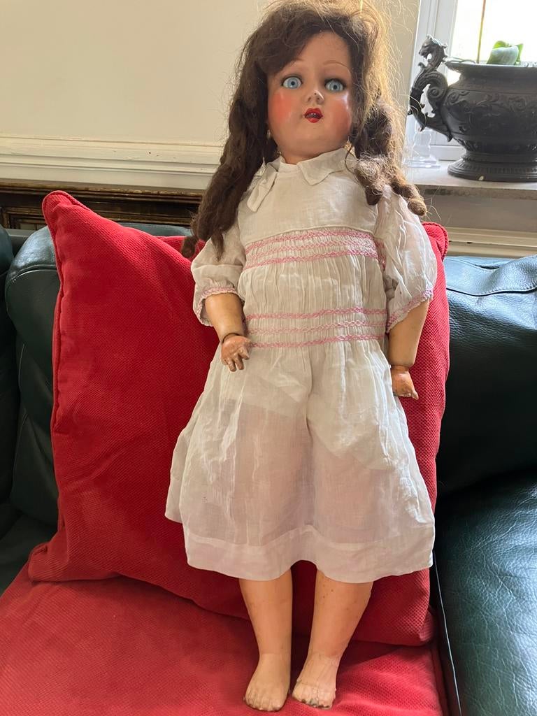 Grote oude pop UNICA, Antiek en Kunst, Ophalen