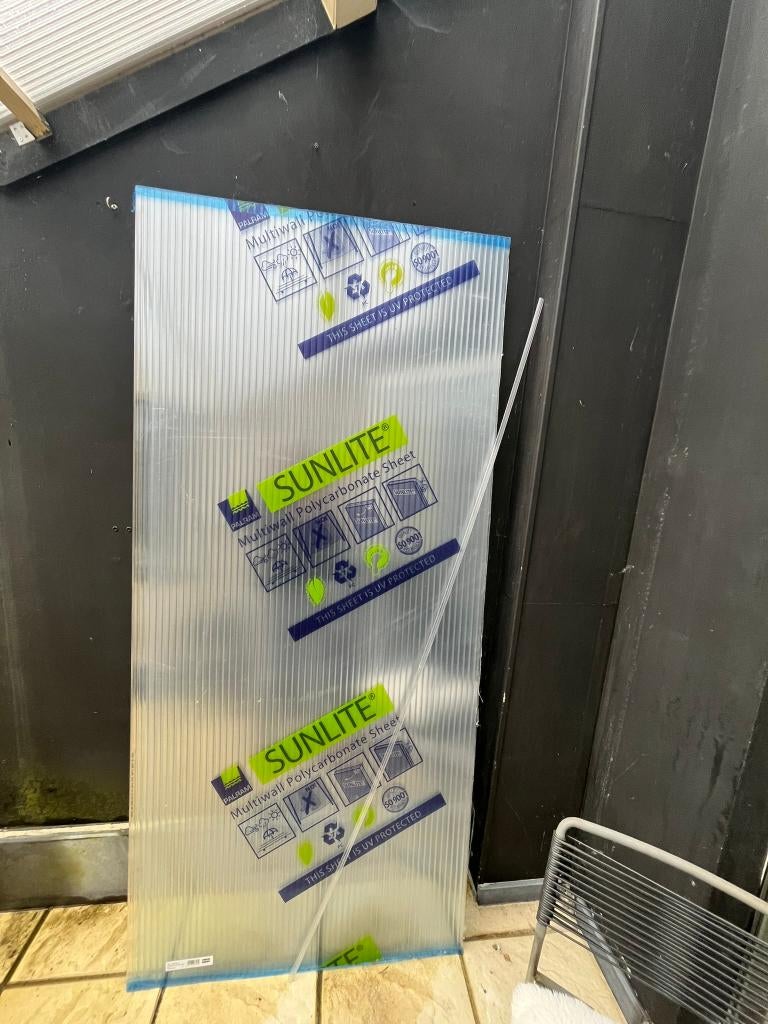 Polycarbonaatplaat, Kunststof, Overige kleuren, Nieuw, Ophalen