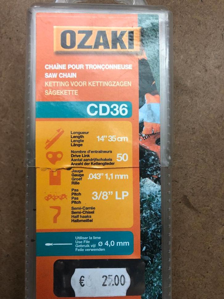Chaîne pour tronçonneuse / élagueuse, Bricolage & Construction, Outillage | Scies mécaniques, Neuf, Tronçonneuse, Enlèvement ou Envoi