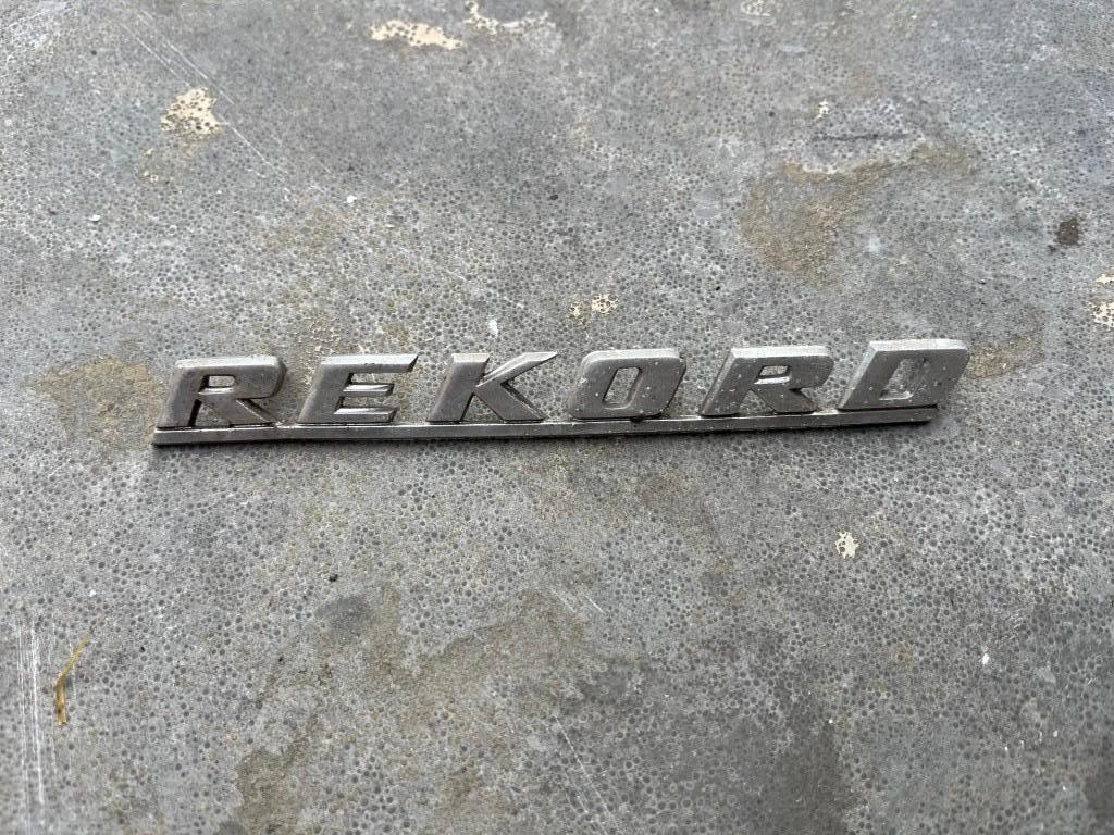 Logo Rekord Opel, Ophalen of Verzenden