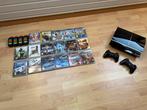 Playstation 3 met 2 controllers en 17 spelletjes, Games en Spelcomputers, Spelcomputers | Sony PlayStation 3, Ophalen, Zo goed als nieuw