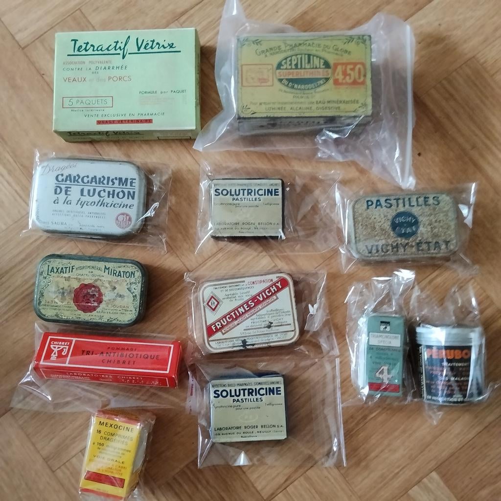 Oude medicijnen blikjes/ doosjes, Verzamelen, Ophalen of Verzenden