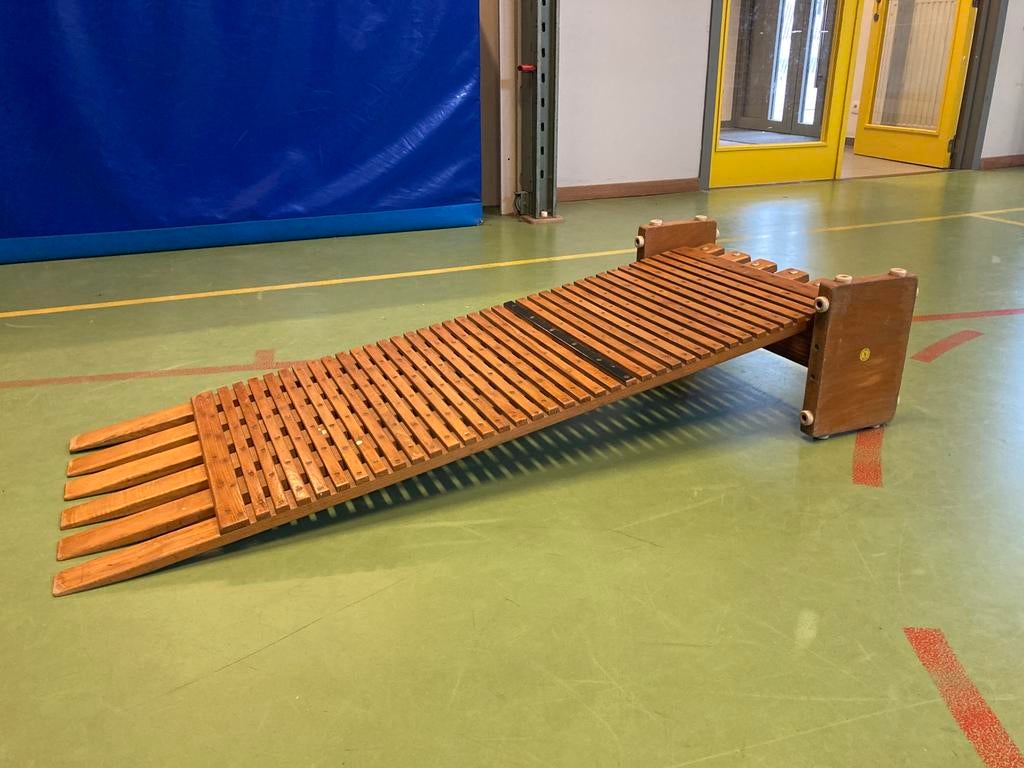 Retro spingplank, Sport en Fitness, Turnen, Gebruikt, Materiaal, Ophalen