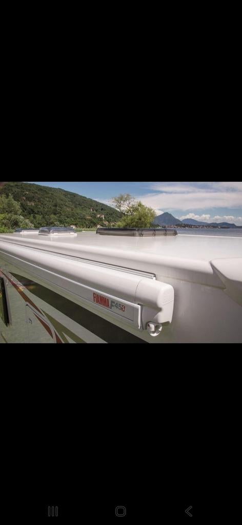 Fiamma F45s Luifel 450 cm – Royal Grey – NIEUW (nooit gemont, Caravans en Kamperen, Voortenten en Luifels, Ophalen