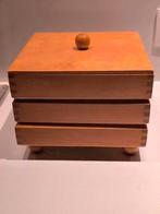 Vintage houten naaidoos/knutseldoos, Ophalen of Verzenden