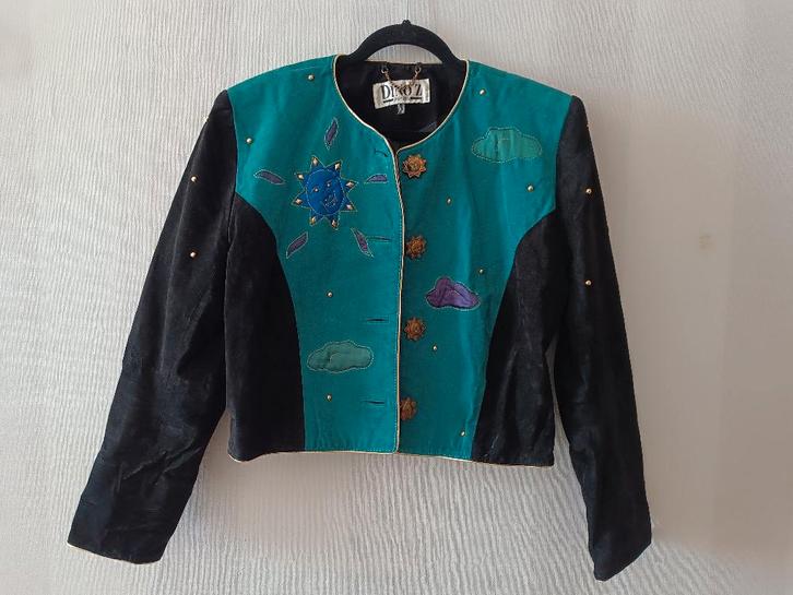 Vintage jas DINO'Z jaren 80, Kleding | Dames, Jassen | Winter, Gedragen, Maat 42/44 (L), Overige kleuren, Ophalen of Verzenden