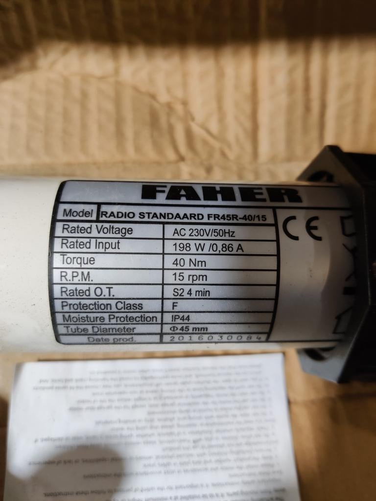 Rolluik motor buismotor, Tuin en Terras, Terrasverwarmers, Ophalen of Verzenden