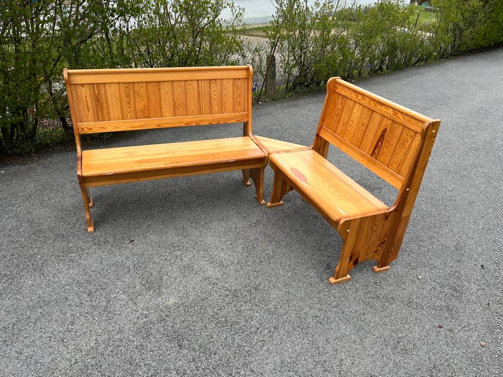 Banquette en pin de coin, Enlèvement, Comme neuf, Bois