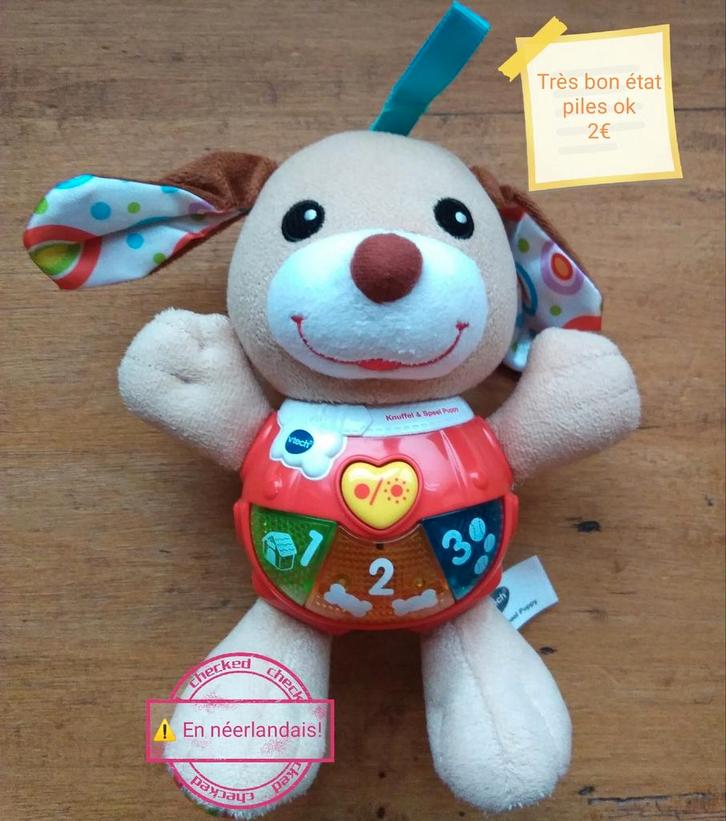 Vtech Ourson interactif en néerlandais, Kinderen en Baby's, Speelgoed | Vtech, Gebruikt, 0 tot 6 maanden, Ophalen
