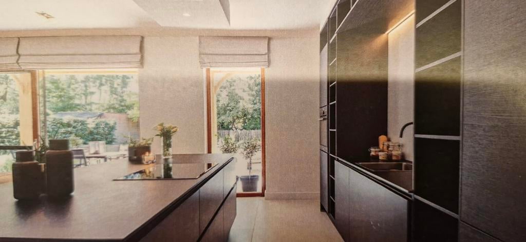 Complete keuken GEDEMONTEERD, Ophalen, Zo goed als nieuw, Zwart, Greeploos