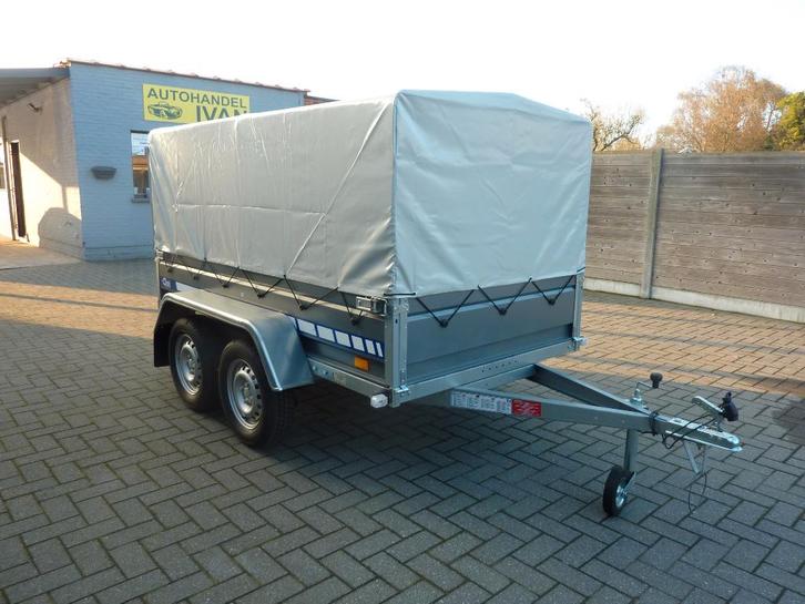 Aanhangwagen 750 kg met huif NIEUW, Auto diversen, Aanhangers en Bagagewagens, Nieuw, Ophalen