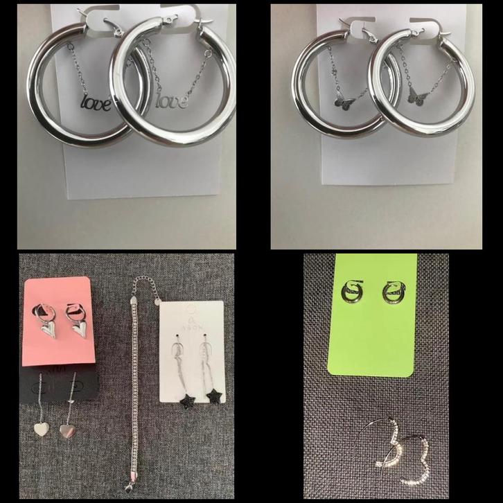 Allerlei Leuke Mooie Sieraadjes, Bijoux, Sacs & Beauté, Boucles d'oreilles, Neuf, Argent, Or, Enlèvement ou Envoi