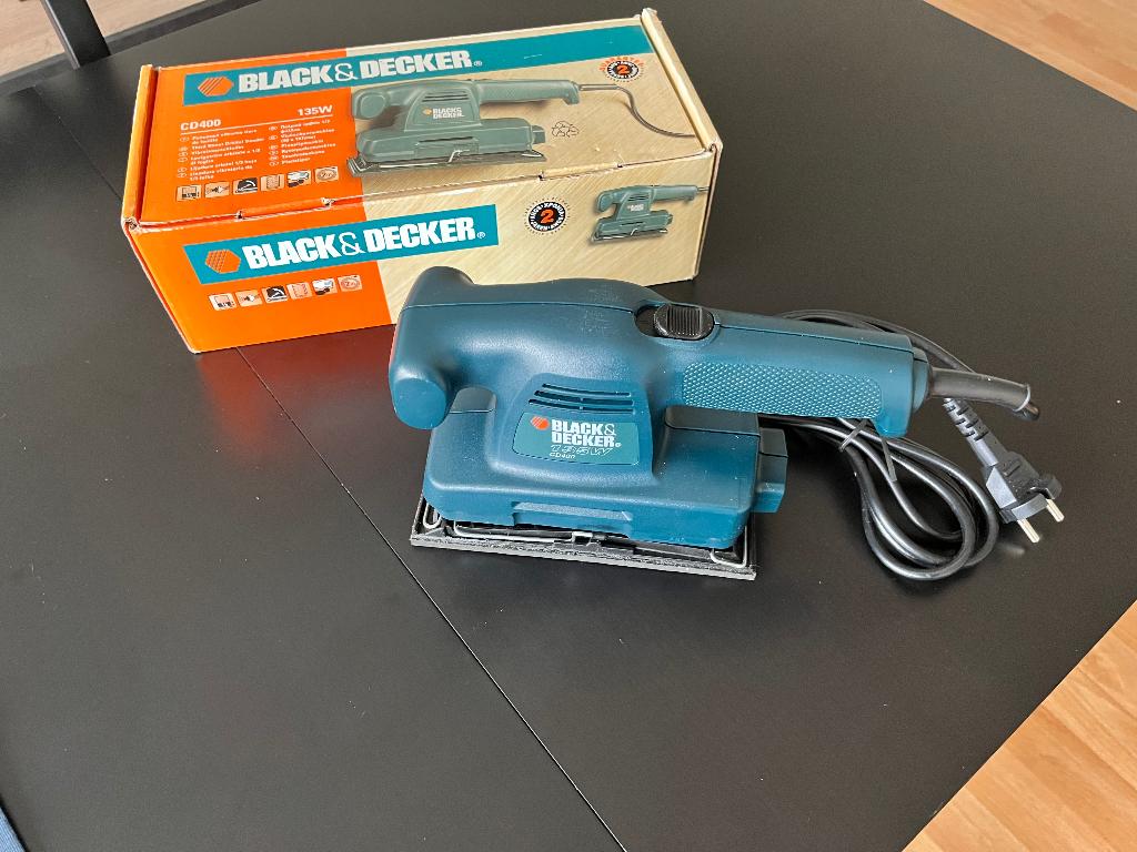Vlakschuurmachine Black & Decker CD400, Bricolage & Construction, Outillage | Ponceuses, Enlèvement, Comme neuf, Moins de 600 watts