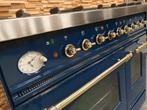🔥Luxe Boretti Fornuis 90cm konings blauw & messing 2 ovens, Elektronische apparatuur, Fornuizen, Ophalen, 60 cm of meer, Zo goed als nieuw