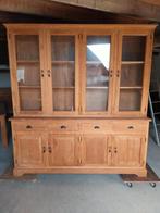 Prachtige Teak Buffetkast 210 cm, Teck, 25 à 50 cm, 200 cm ou plus, Avec tablette(s)