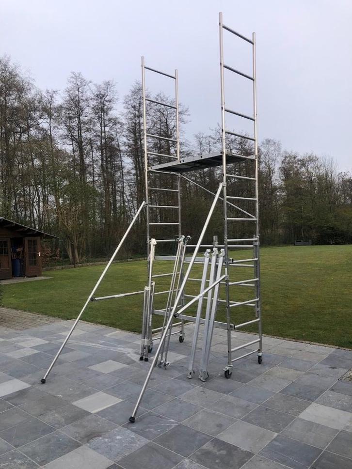 Kamersteiger - gevelstelling, Doe-het-zelf en Bouw, Steigers, Zo goed als nieuw, Rolsteiger of Kamersteiger, 2 tot 5 meter, Ophalen