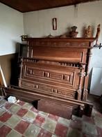 Retro bed, Huis en Inrichting, Ophalen, Gebruikt, Bruin, Twijfelaar