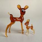 2 cerfs en verre soufflé à la bouche de Murano, Enlèvement ou Envoi