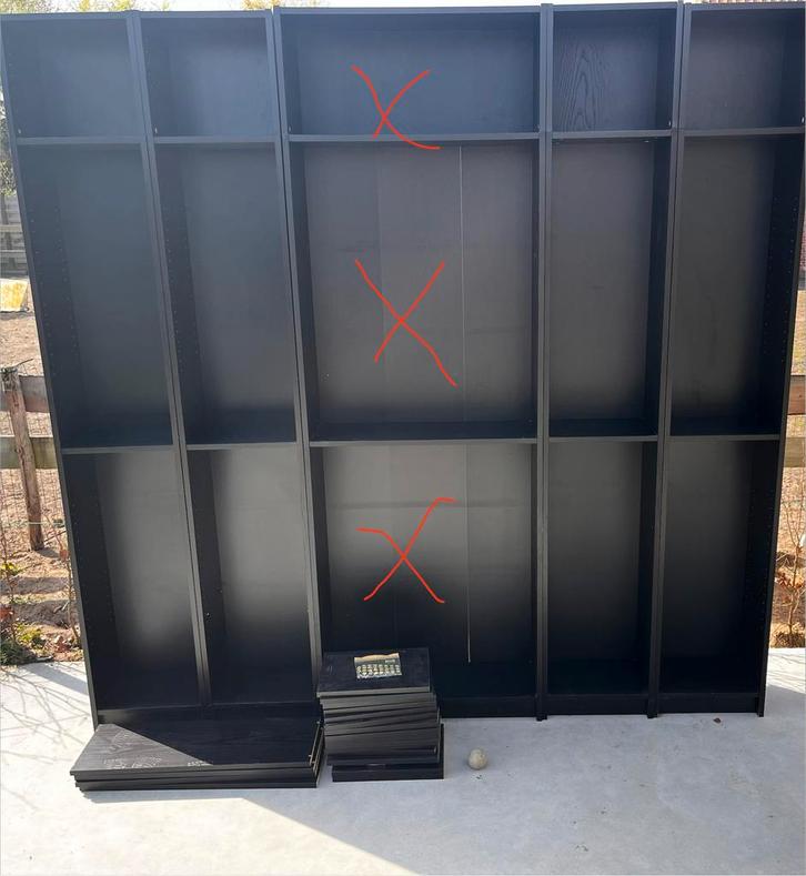 Grote boekenkast Billy Ikea, Huis en Inrichting, Kasten | Boekenkasten, Gebruikt, 200 cm of meer, 200 cm of meer, 25 tot 50 cm