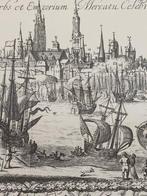 Antieke historische stadskaart uit 1724 Brugge en de haven, Antiek en Kunst, Ophalen