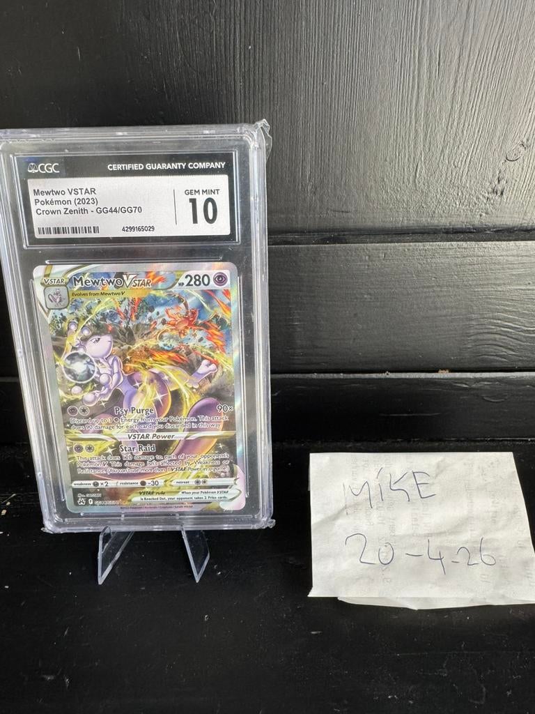 Mewtwo VSTAR GG44/GG70 CGC10, Hobby en Vrije tijd, Verzamelkaartspellen | Pokémon, Zo goed als nieuw, Ophalen of Verzenden