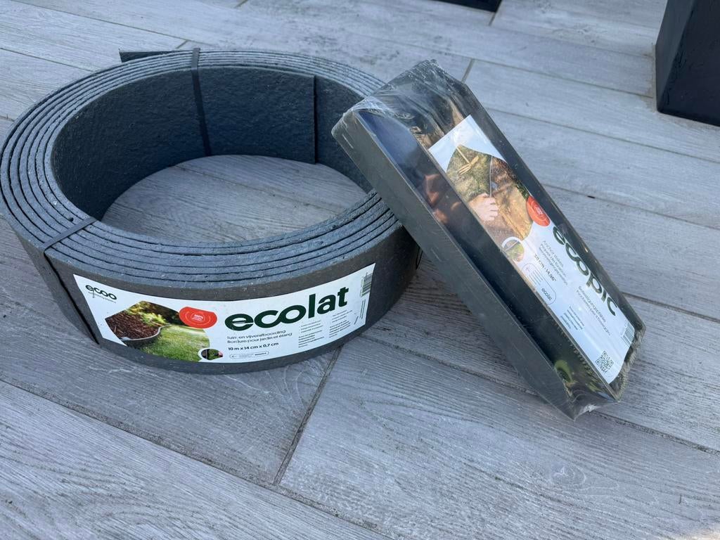 Afboording Ecolat + staken, Ophalen, Kunststof, Minder dan 25 cm, Border