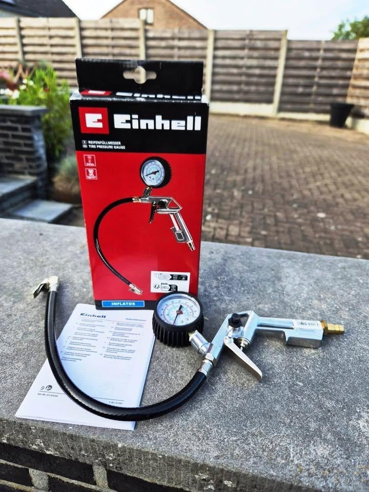 Einhell Bandenspanningsmeter Wagen, Brommers, Fietsen enz., Auto diversen, Autogereedschap, Nieuw, Ophalen of Verzenden