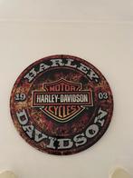 Ronde plaat Harley-Davidson (hangt tegen muur momenteel), Ophalen