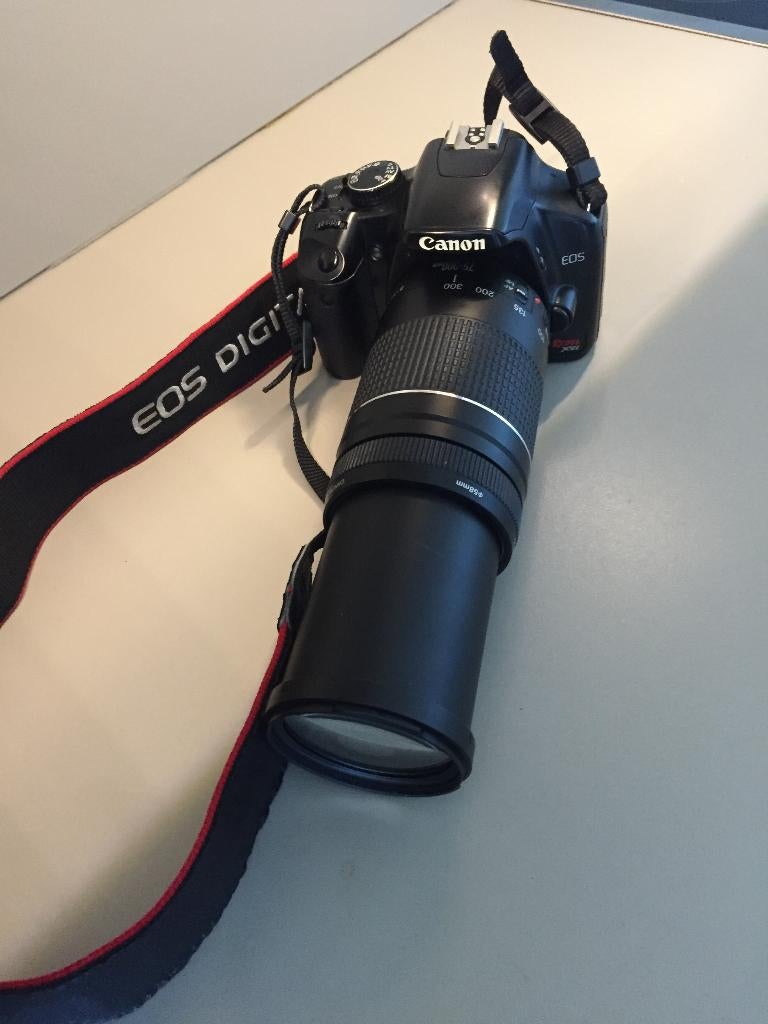 Camera Canon Eos-Rebel -XSI+Lens 75-300mm, Audio, Tv en Foto, Fotocamera's Digitaal, Zo goed als nieuw, Spiegelreflex, Canon, Ophalen