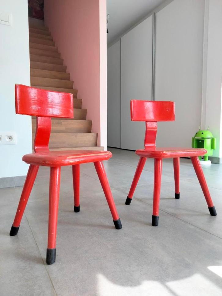 prijs per stuk 60s vintage kinderstoel stoel, Enfants & Bébés, Chambre d'enfant | Tables & Chaises, Utilisé, Chaise(s), Enlèvement ou Envoi