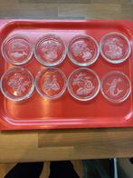 Signé Val Saint Lambert - Sans rayures - Intaille - 9,3 cm, Enlèvement ou Envoi, Comme neuf, Rond, Autres matériaux