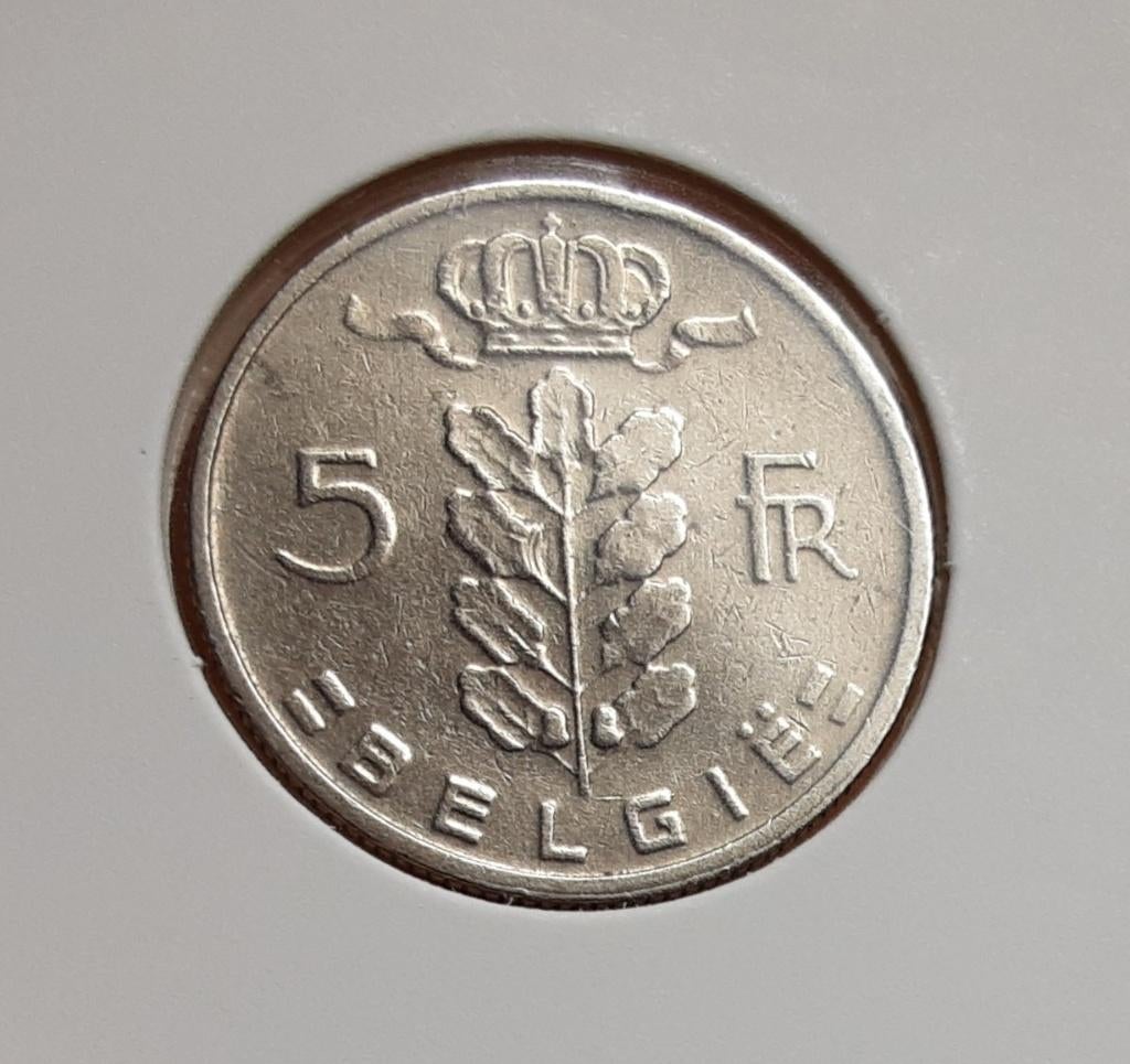 België – 5 frank – 1967 vl. (Ref 088)., Postzegels en Munten, Munten | België, Ophalen of Verzenden, Losse munt